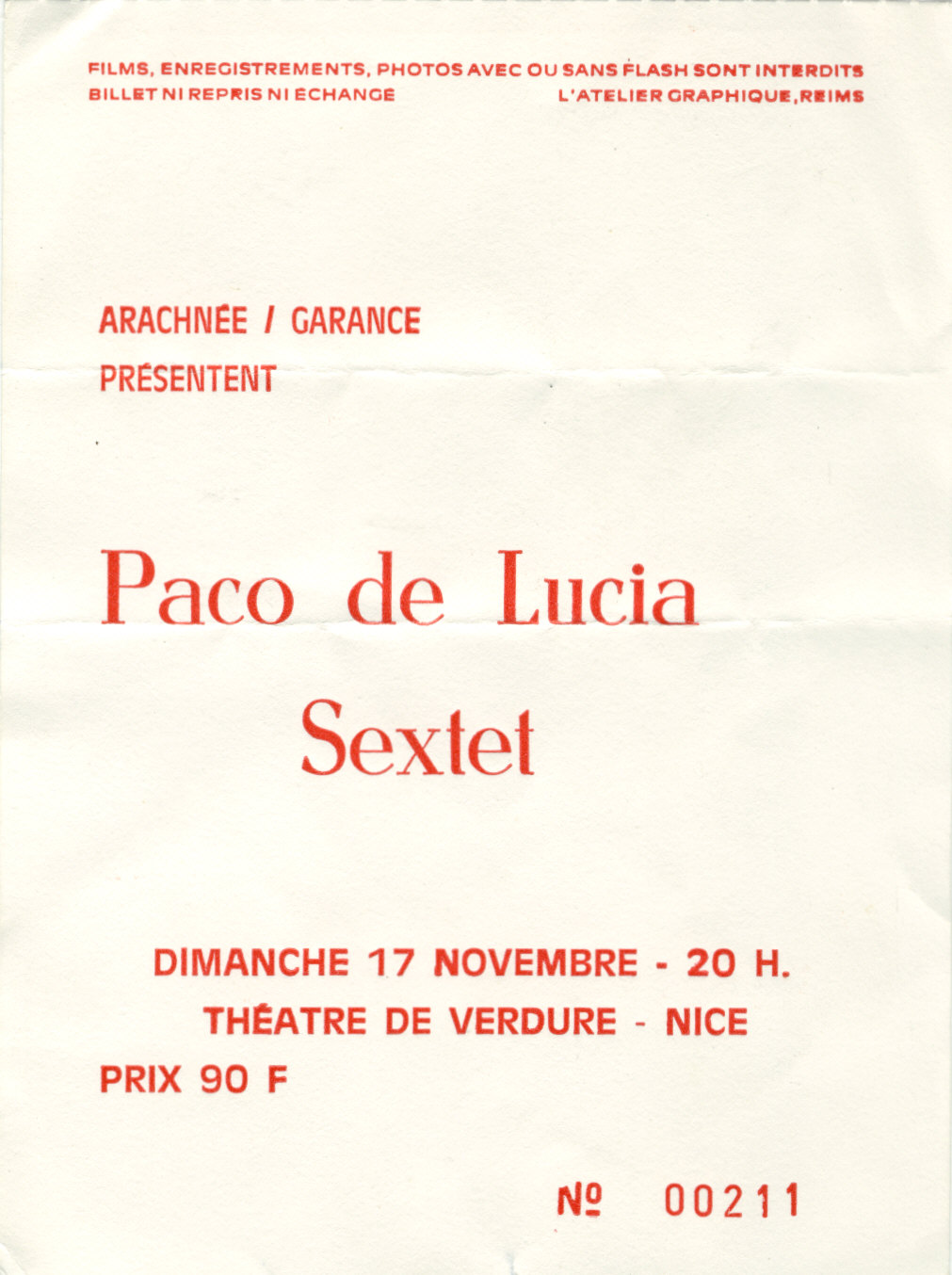 concert paco de lucia sextet