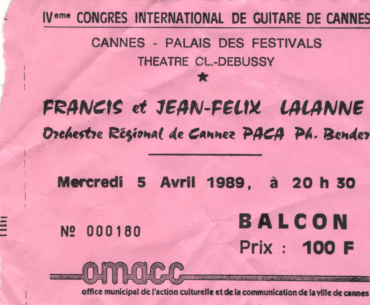 concert de francis et jean felix lalanne