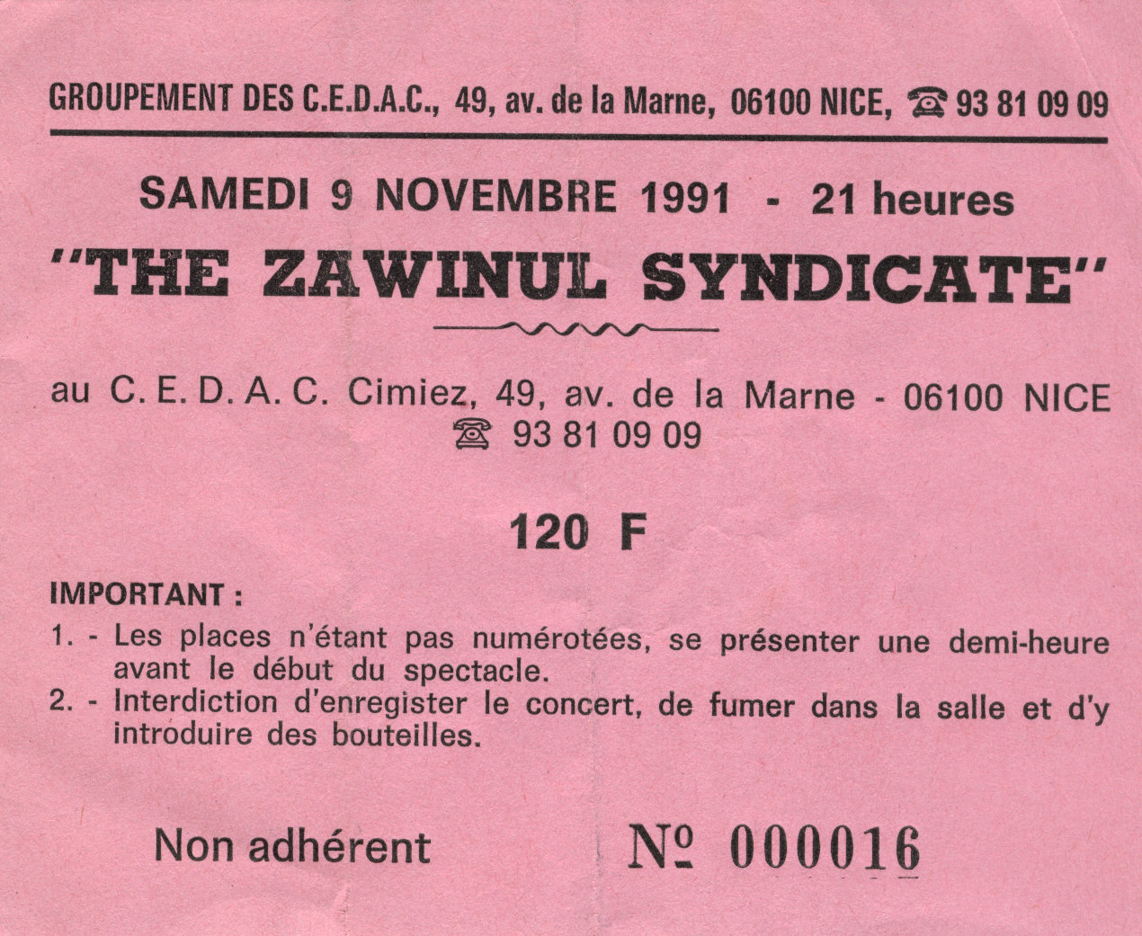 concert the zawinul syndicate