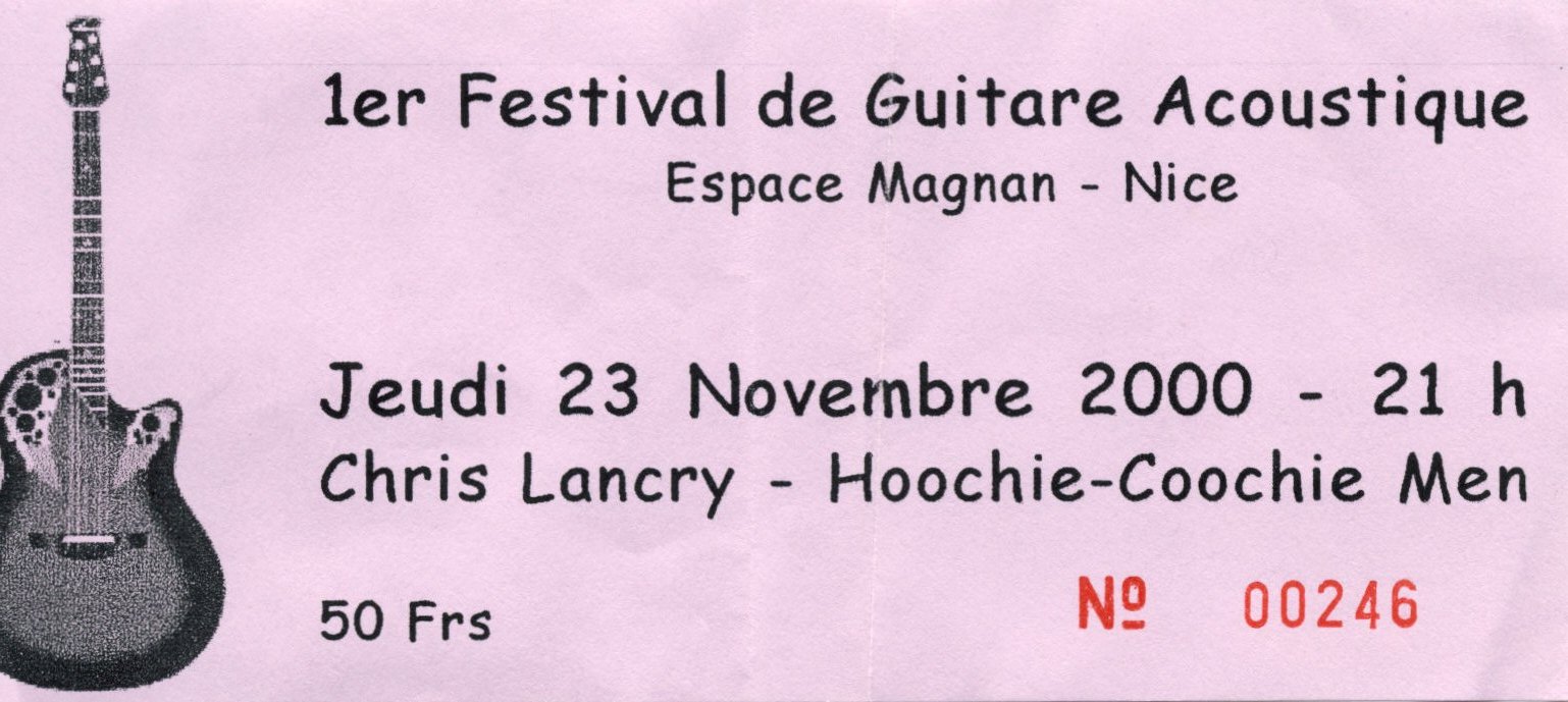 concert chris lancry et hoochie coochie men