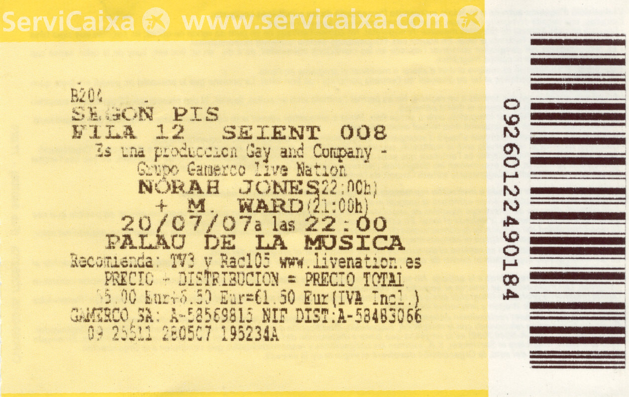 concert de norah jones (barcelone)