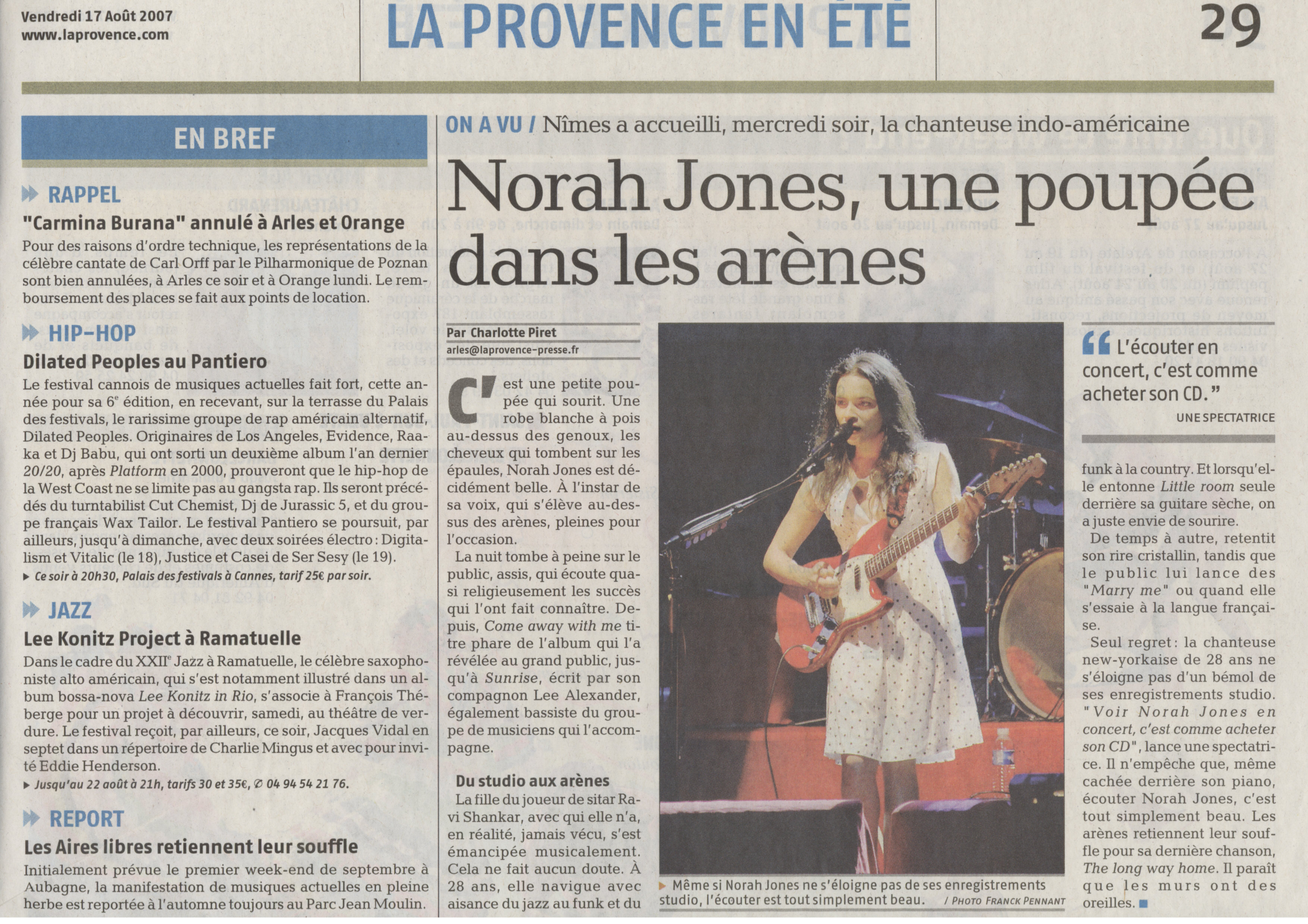 concert de norah jones (nimes)