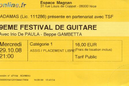 concert de beppe gambetta