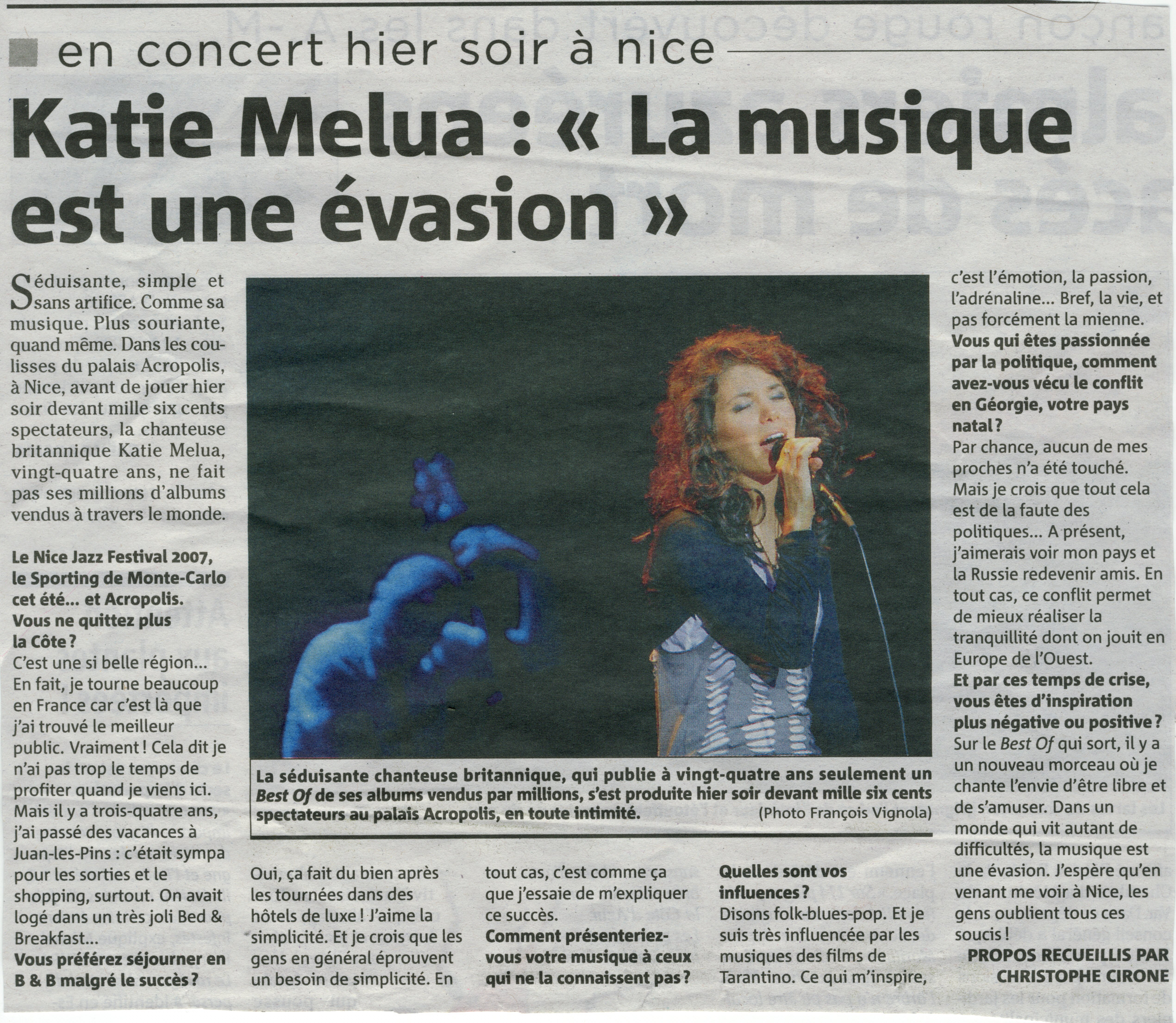 concert de katie melua a nice