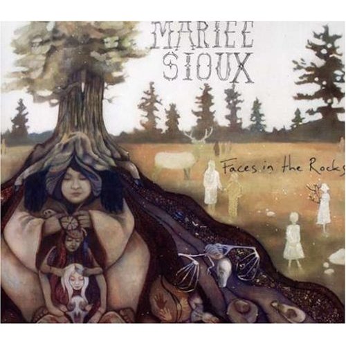 mariee sioux face in the rocks
