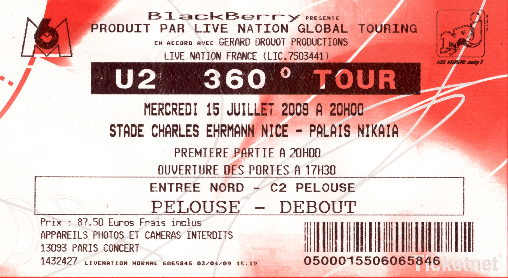 concert de u2 a nice