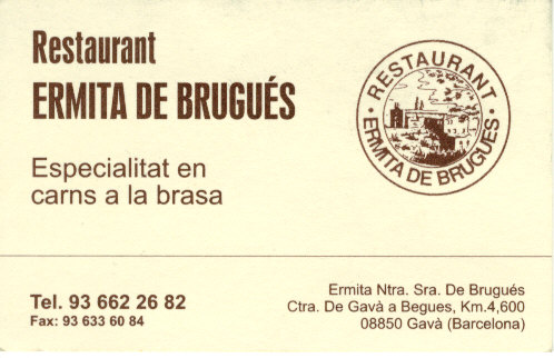 repas au ermita de brugues