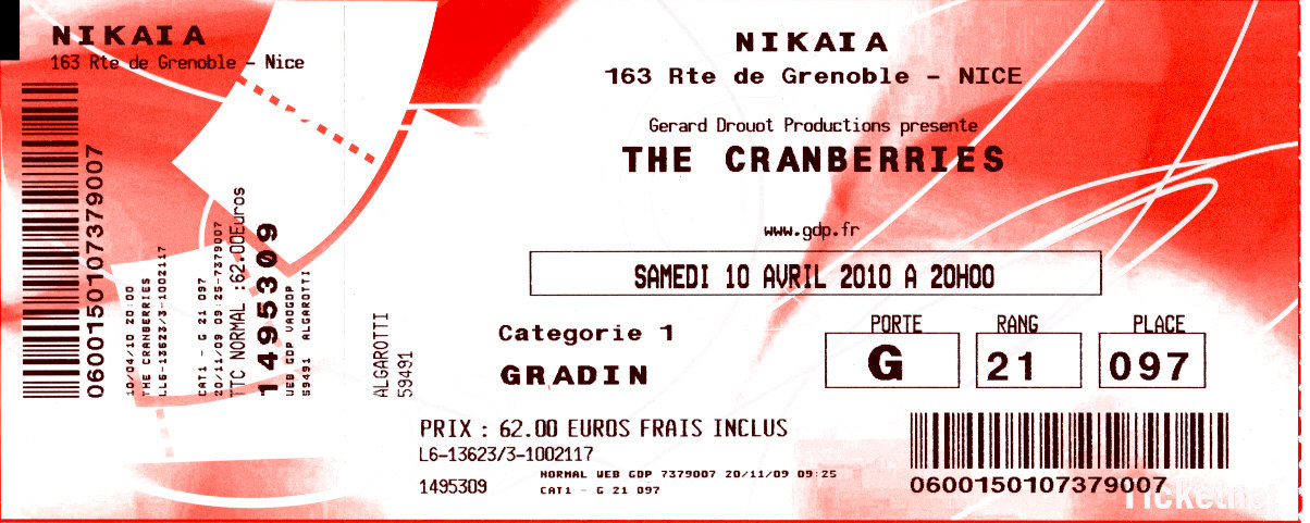 concert des cranberries (annule...)