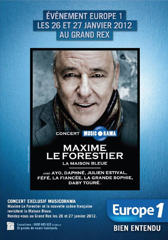 concert de maxime le forestier au grand rex a pari