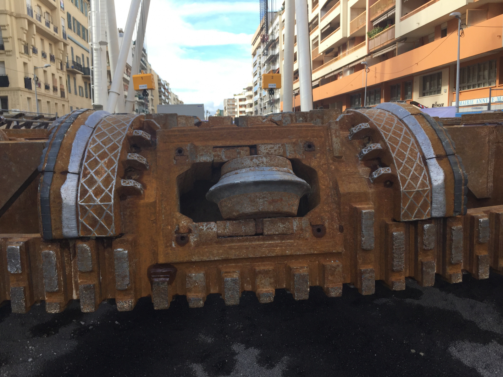 Visite du chantier de la ligne 2 du  tramway de Nice