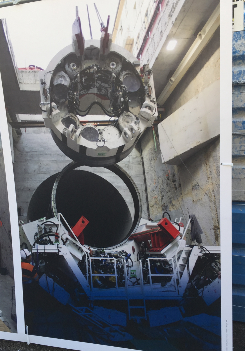 Visite du chantier de la ligne 2 du  tramway de Nice