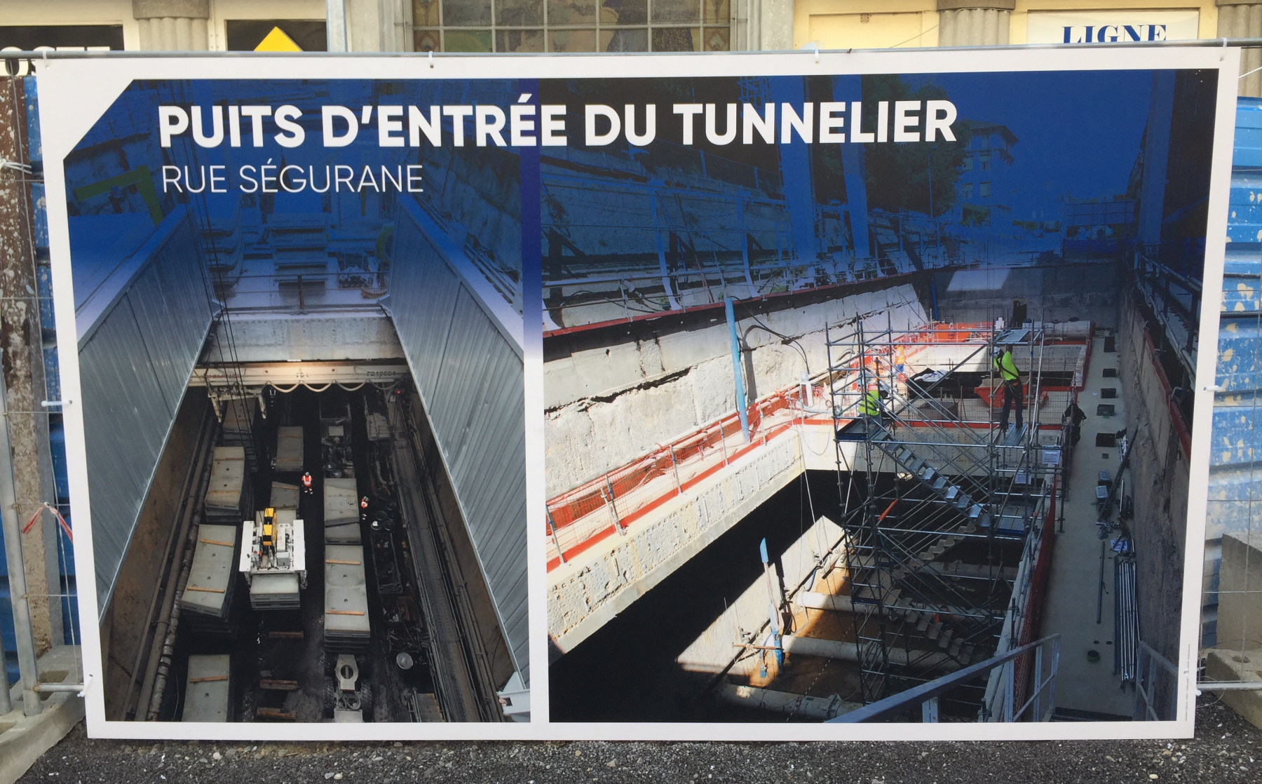 Visite du chantier de la ligne 2 du  tramway de Nice