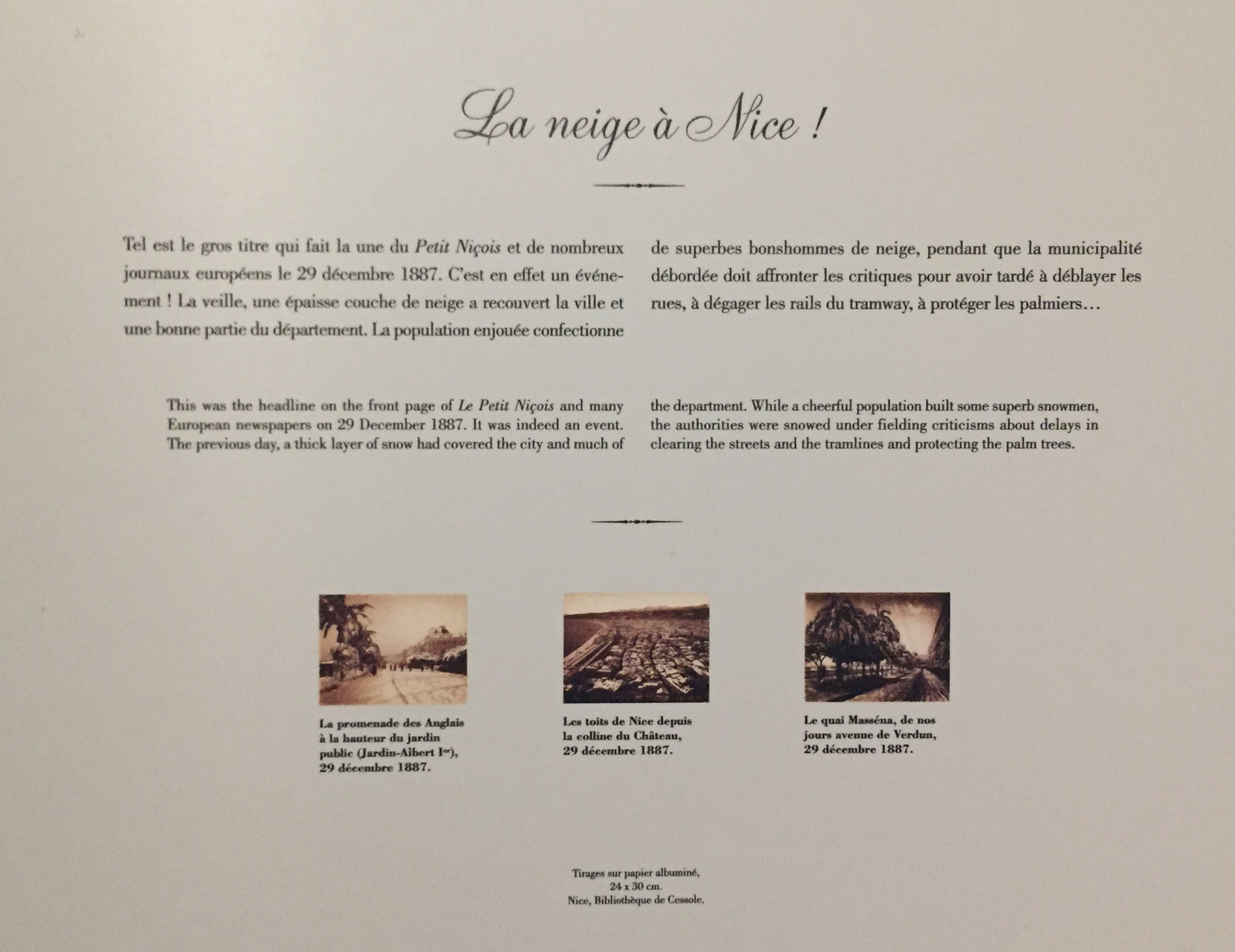 Exposition Jean Gilletta à Nice