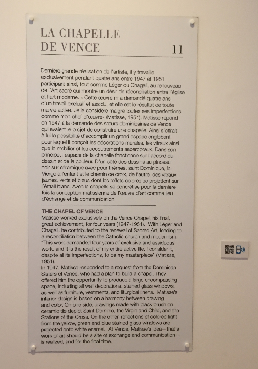 Visite du musée Matisse à Nice