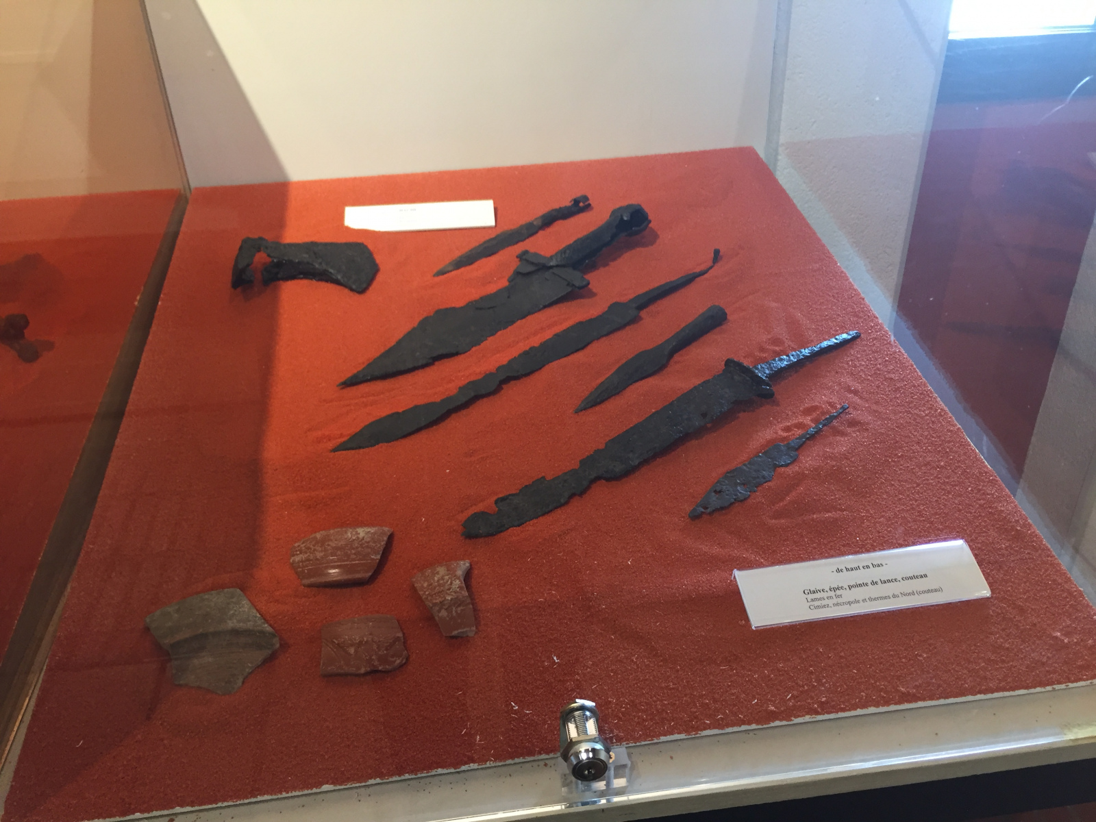 Visite du musée archéologique de Nice