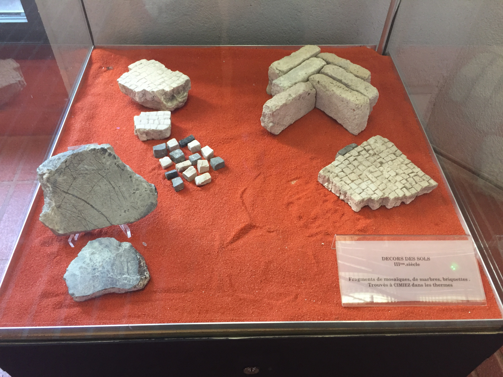 Visite du musée archéologique de Nice