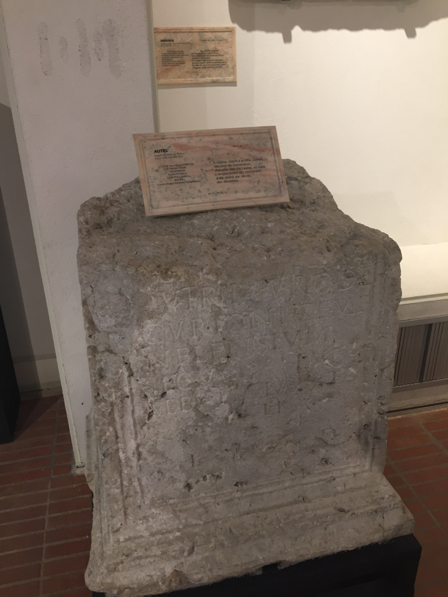 Visite du musée archéologique de Nice