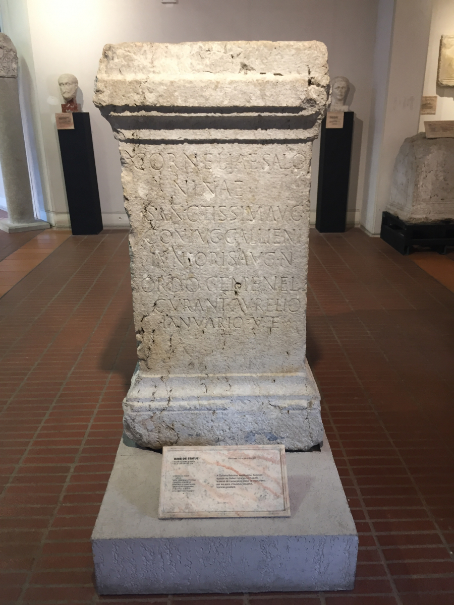 Visite du musée archéologique de Nice