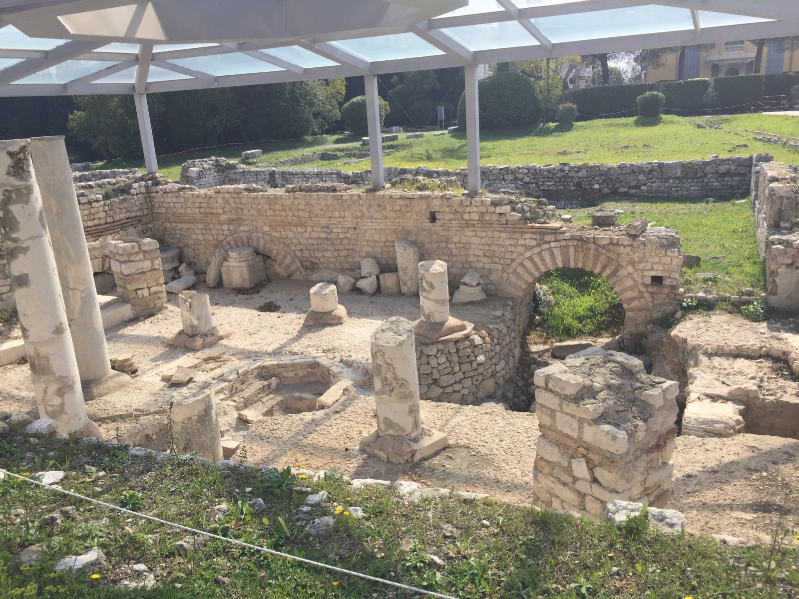Visite du musée archéologique de Nice