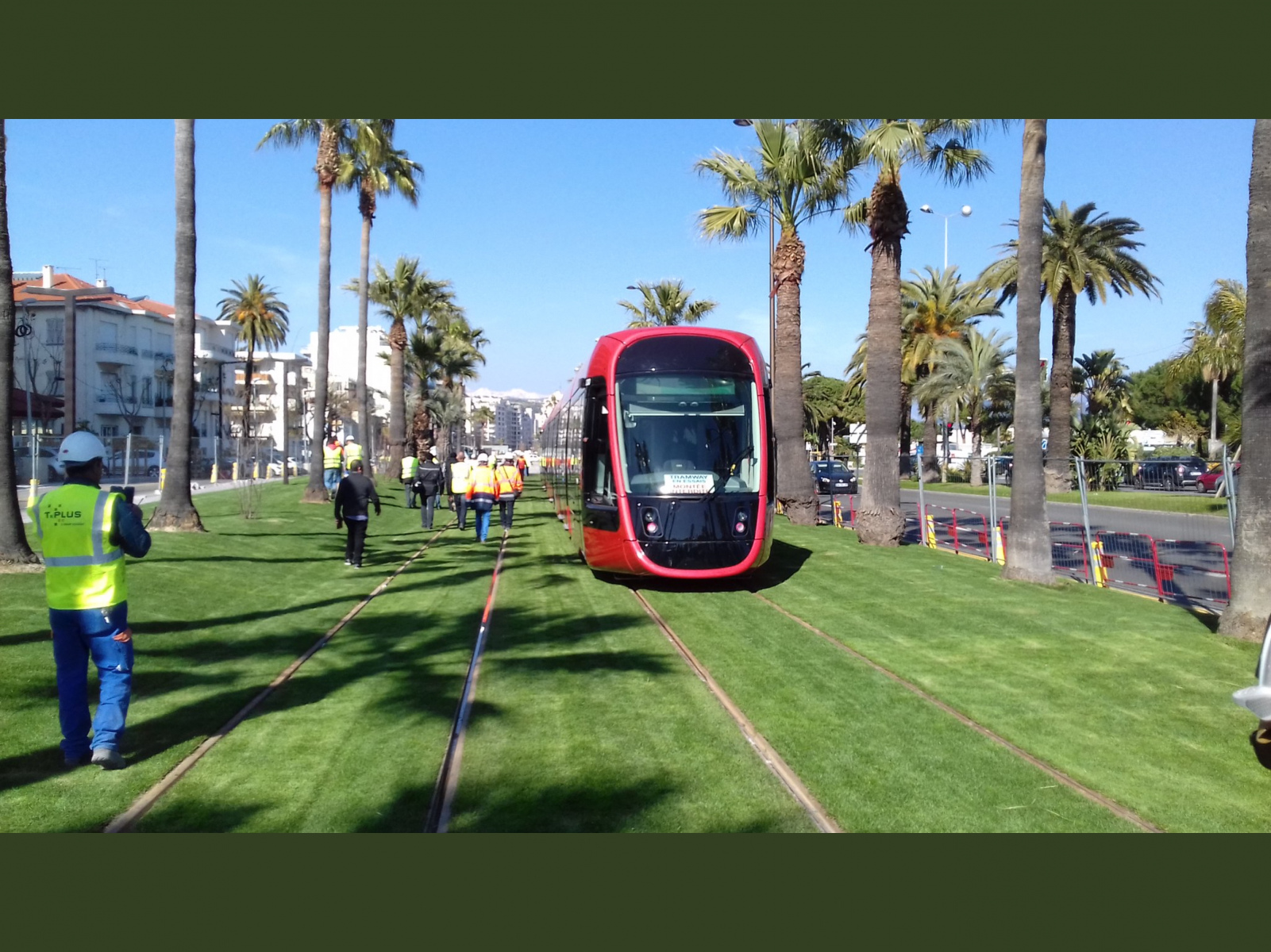 Essais de la ligne 2 du tramway de Nice