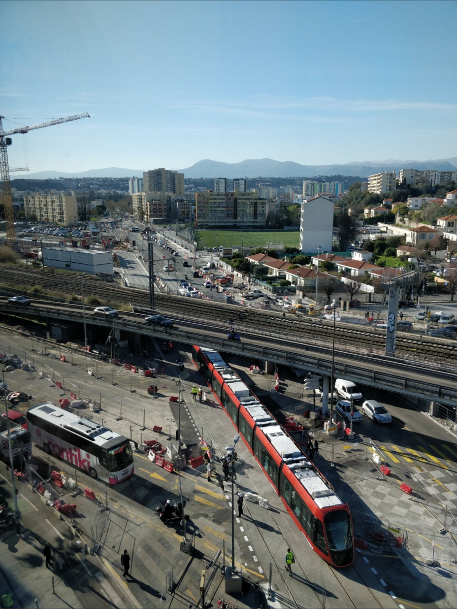 Essais de la ligne 2 du tramway de Nice