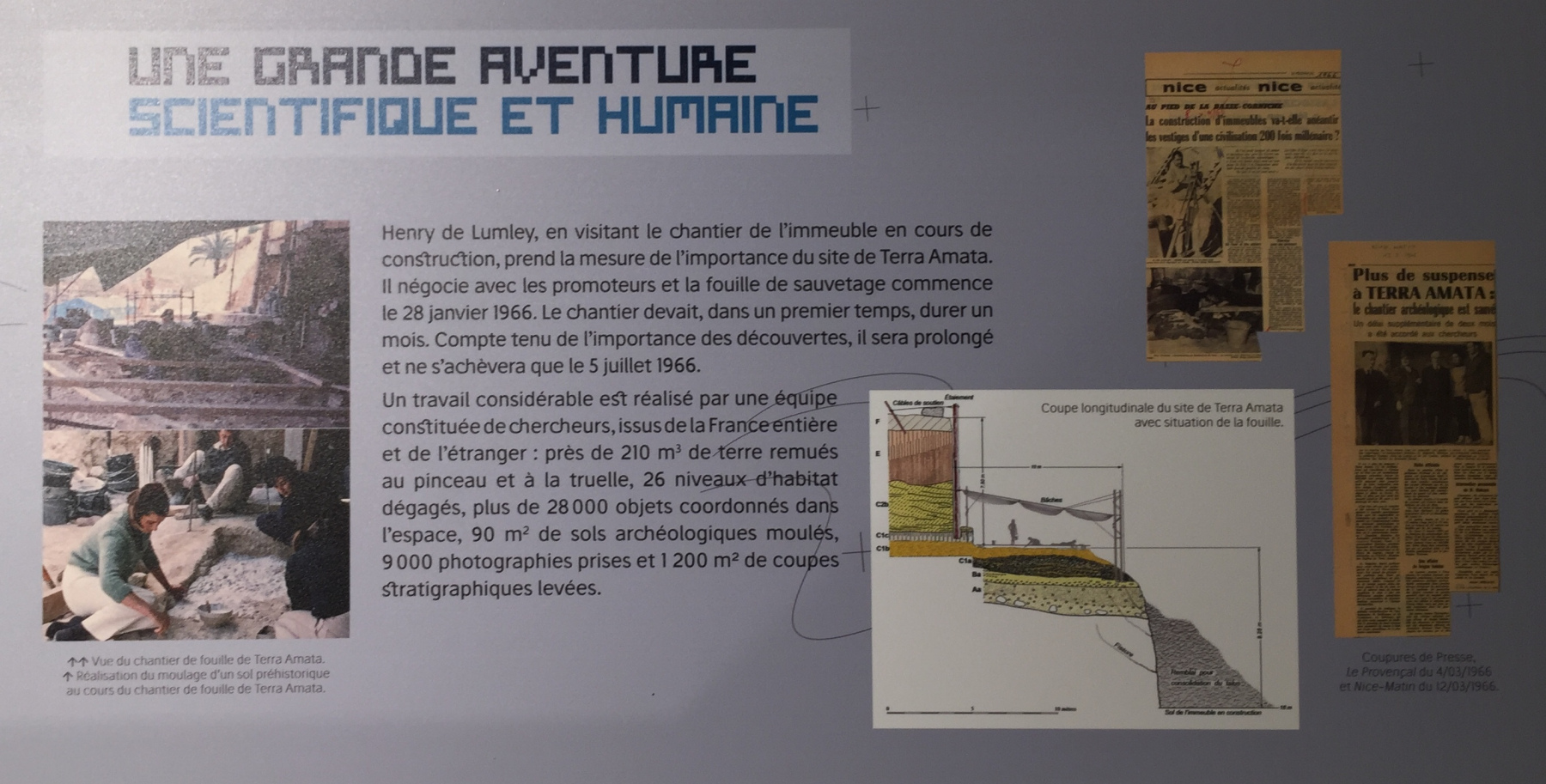 Visite du musée Terra Amata à Nice