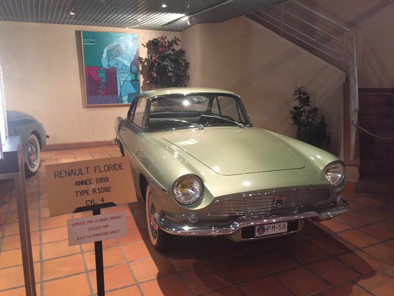 Visite de la collection des voitures du Prince de Monaco.