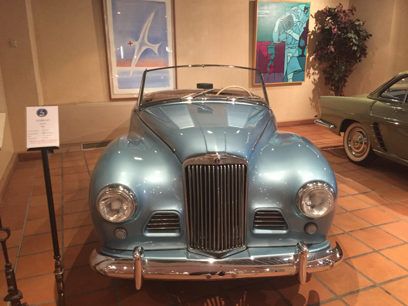 Visite de la collection des voitures du Prince de Monaco.