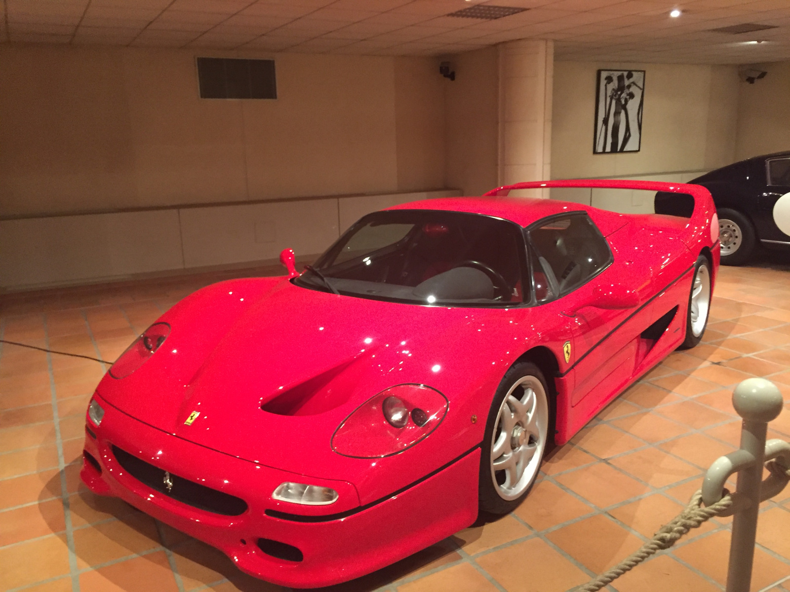 Visite de la collection des voitures du Prince de Monaco.