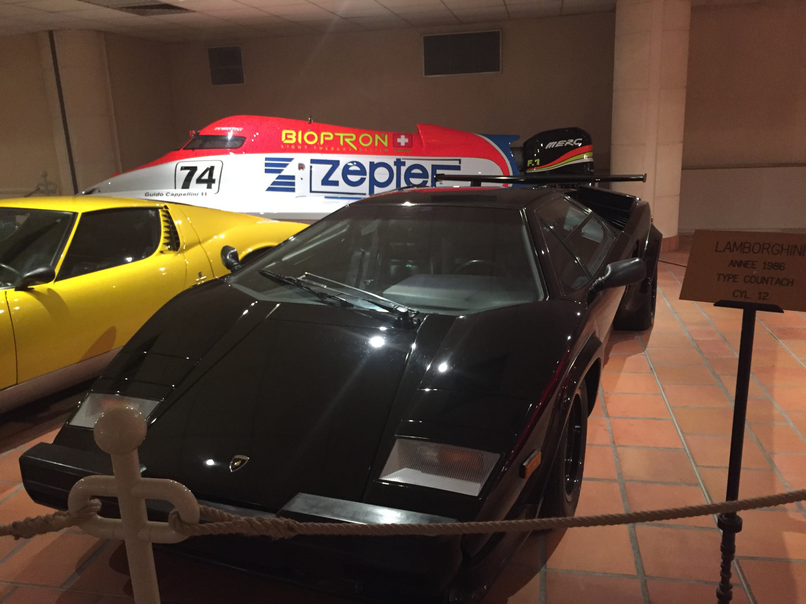 Visite de la collection des voitures du Prince de Monaco.