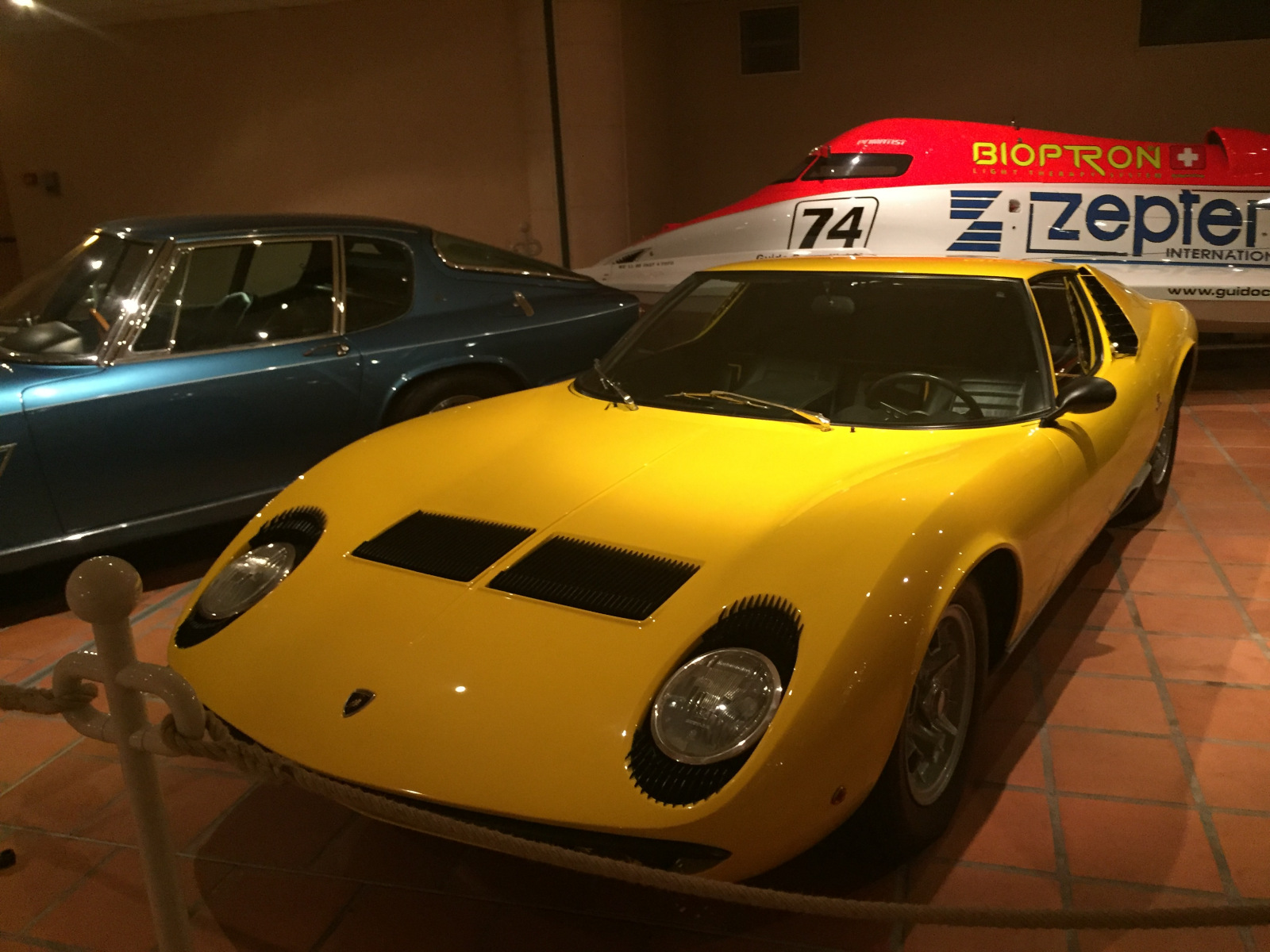 Visite de la collection des voitures du Prince de Monaco.