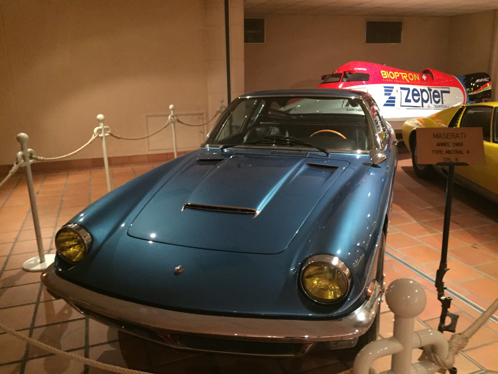 Visite de la collection des voitures du Prince de Monaco.