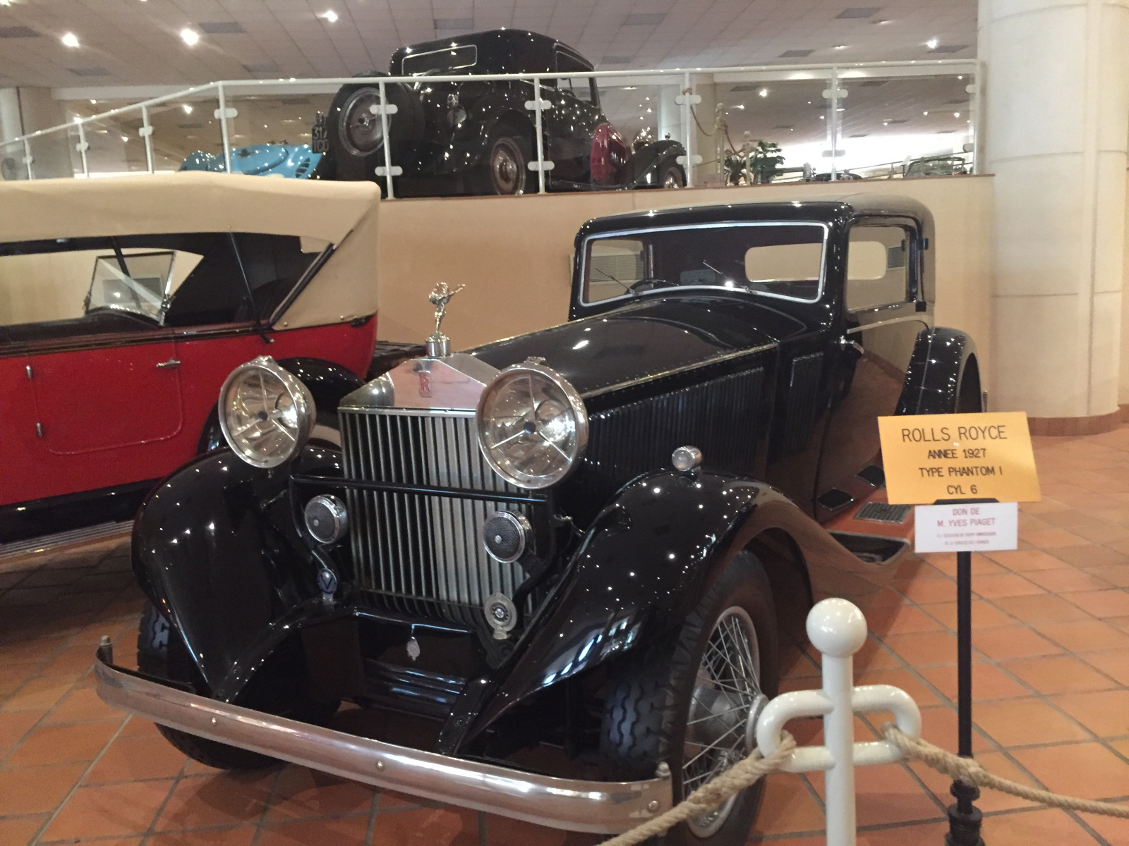Visite de la collection des voitures du Prince de Monaco.