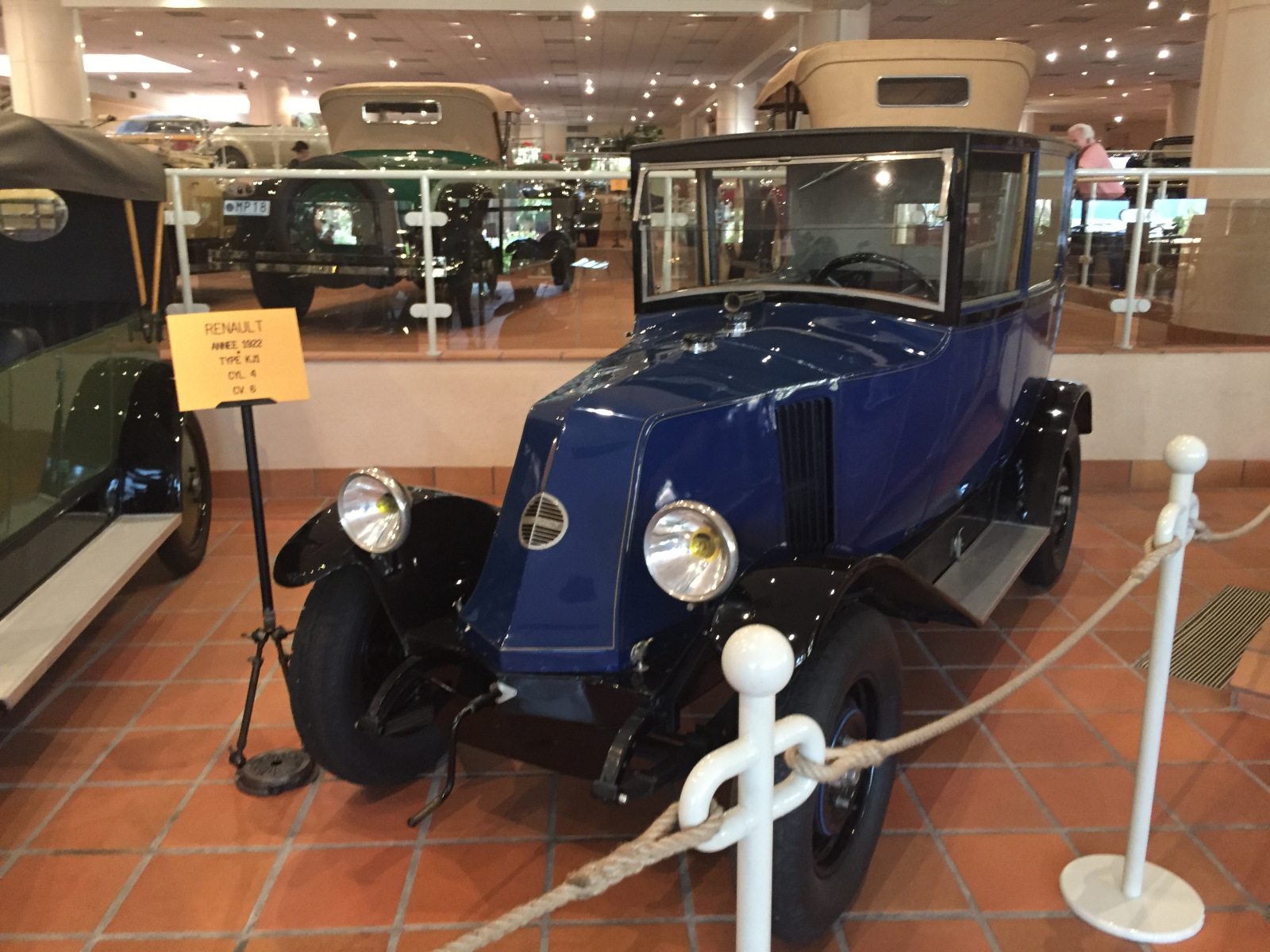 Visite de la collection des voitures du Prince de Monaco.