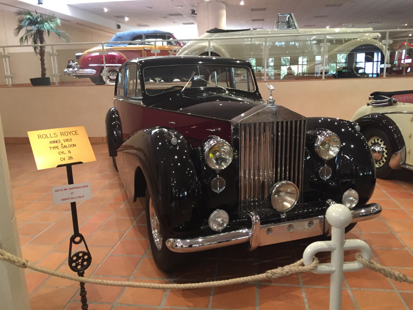 Visite de la collection des voitures du Prince de Monaco.