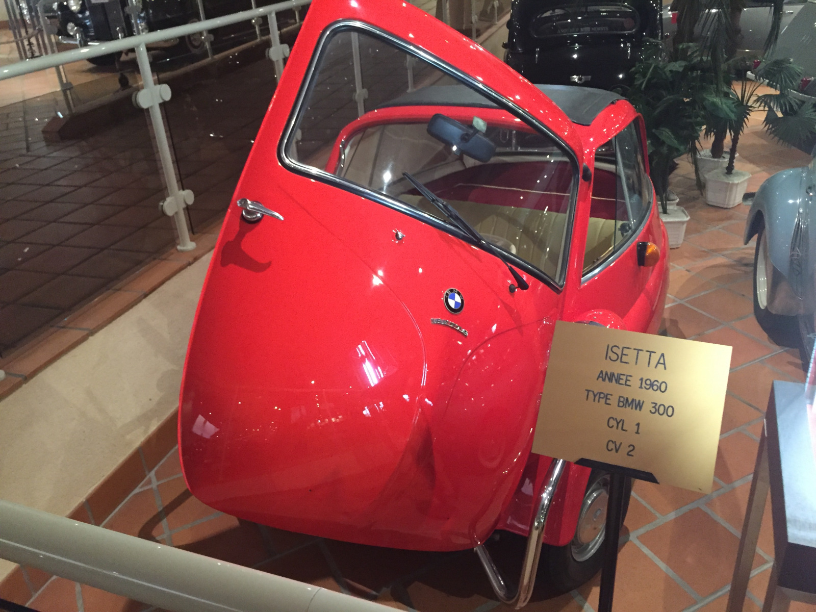 Visite de la collection des voitures du Prince de Monaco.