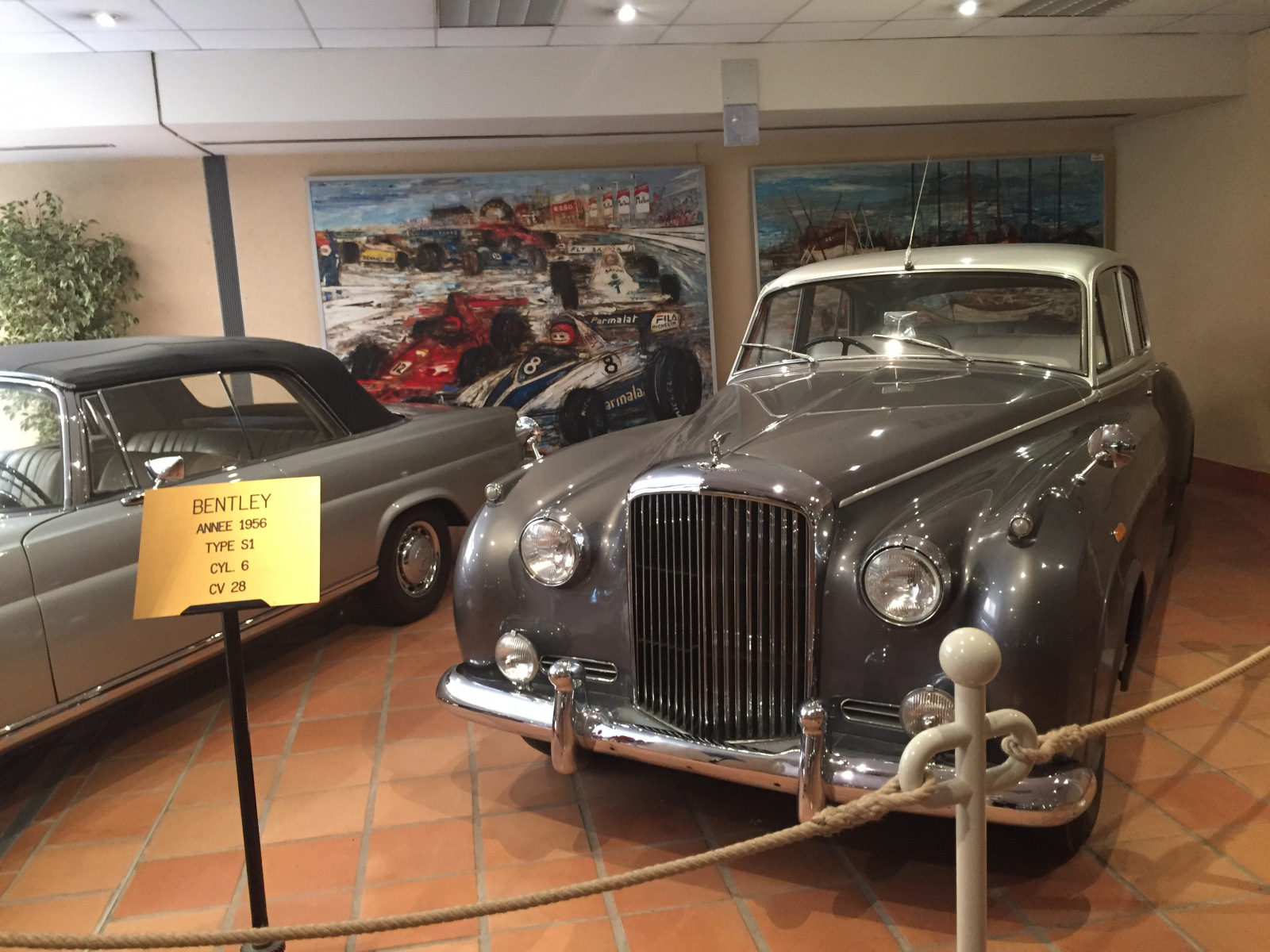 Visite de la collection des voitures du Prince de Monaco.