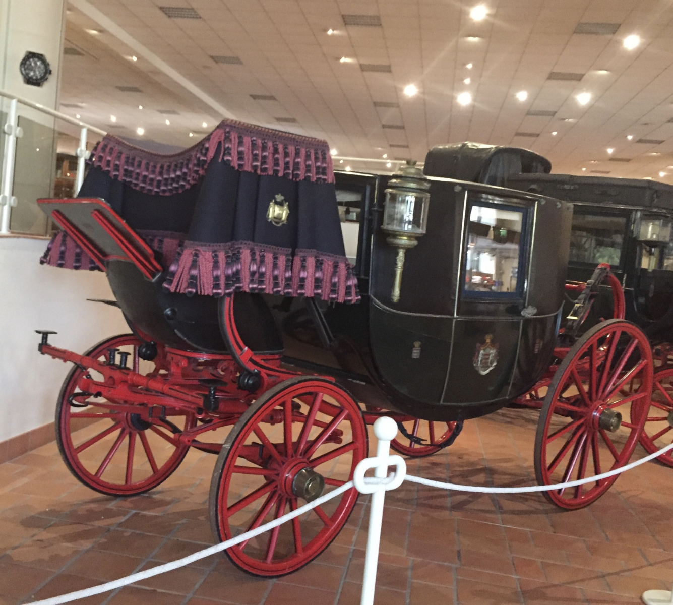 Visite de la collection des voitures du Prince de Monaco.
