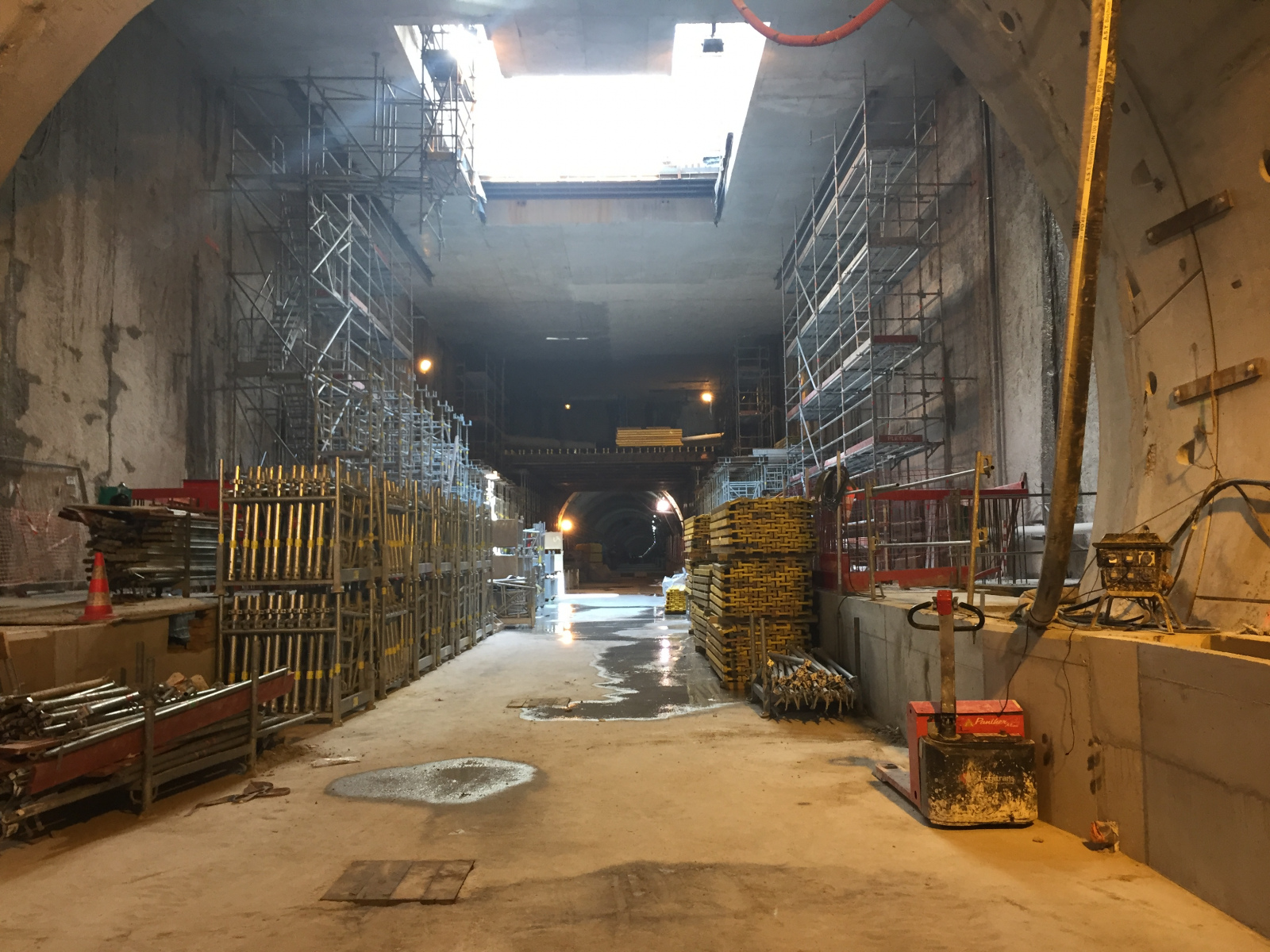 Visite du tunnel de la ligne 2 du tramway de Nice