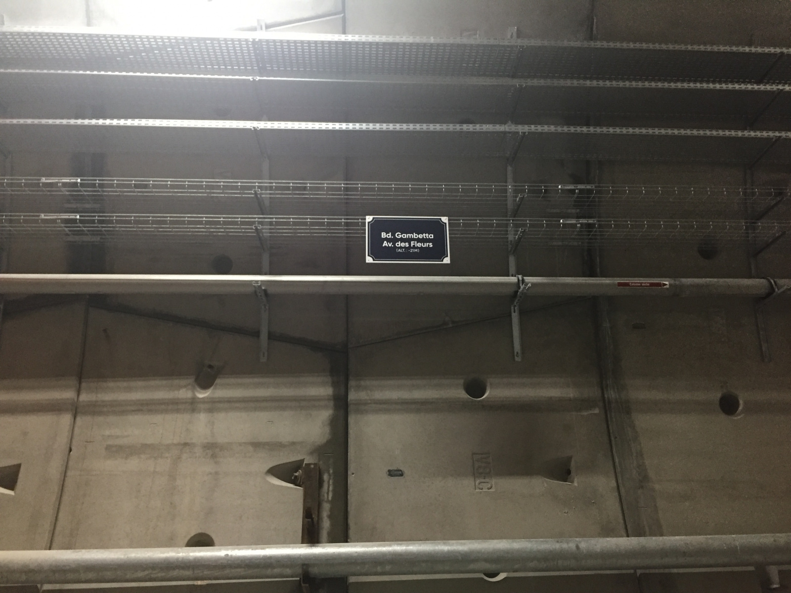 Visite du tunnel de la ligne 2 du tramway de Nice