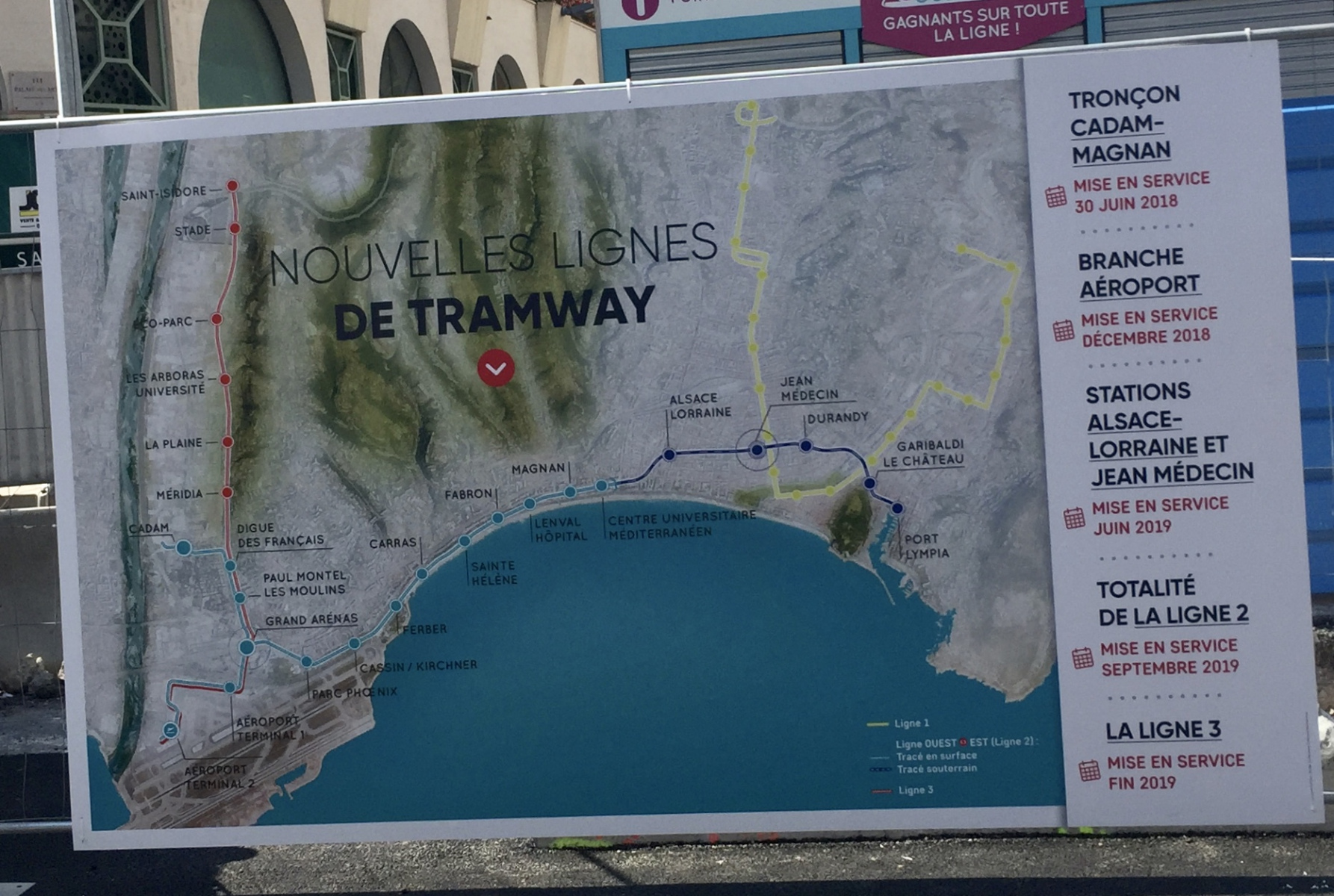 Visite du tunnel de la ligne 2 du tramway de Nice
