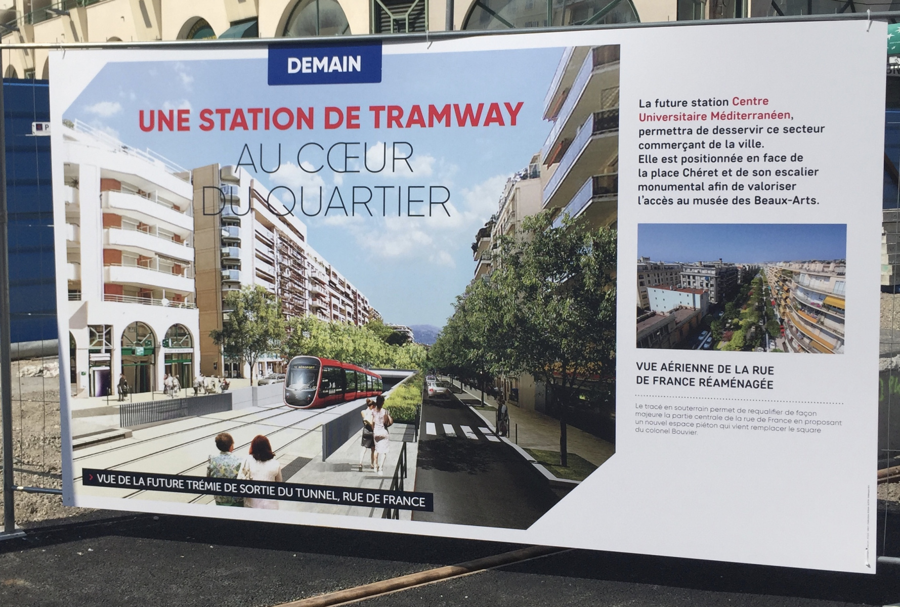 Visite du tunnel de la ligne 2 du tramway de Nice