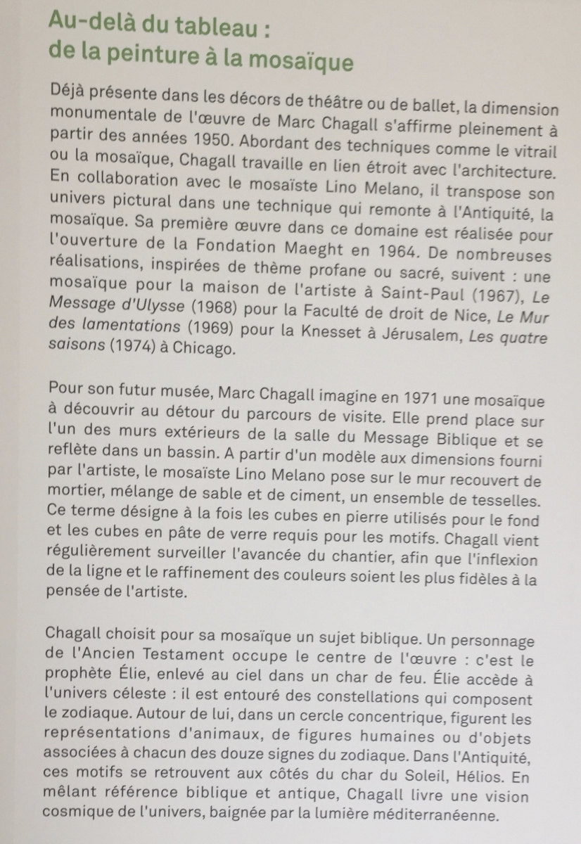 Visite du musée national Marc Chagall de Nice
