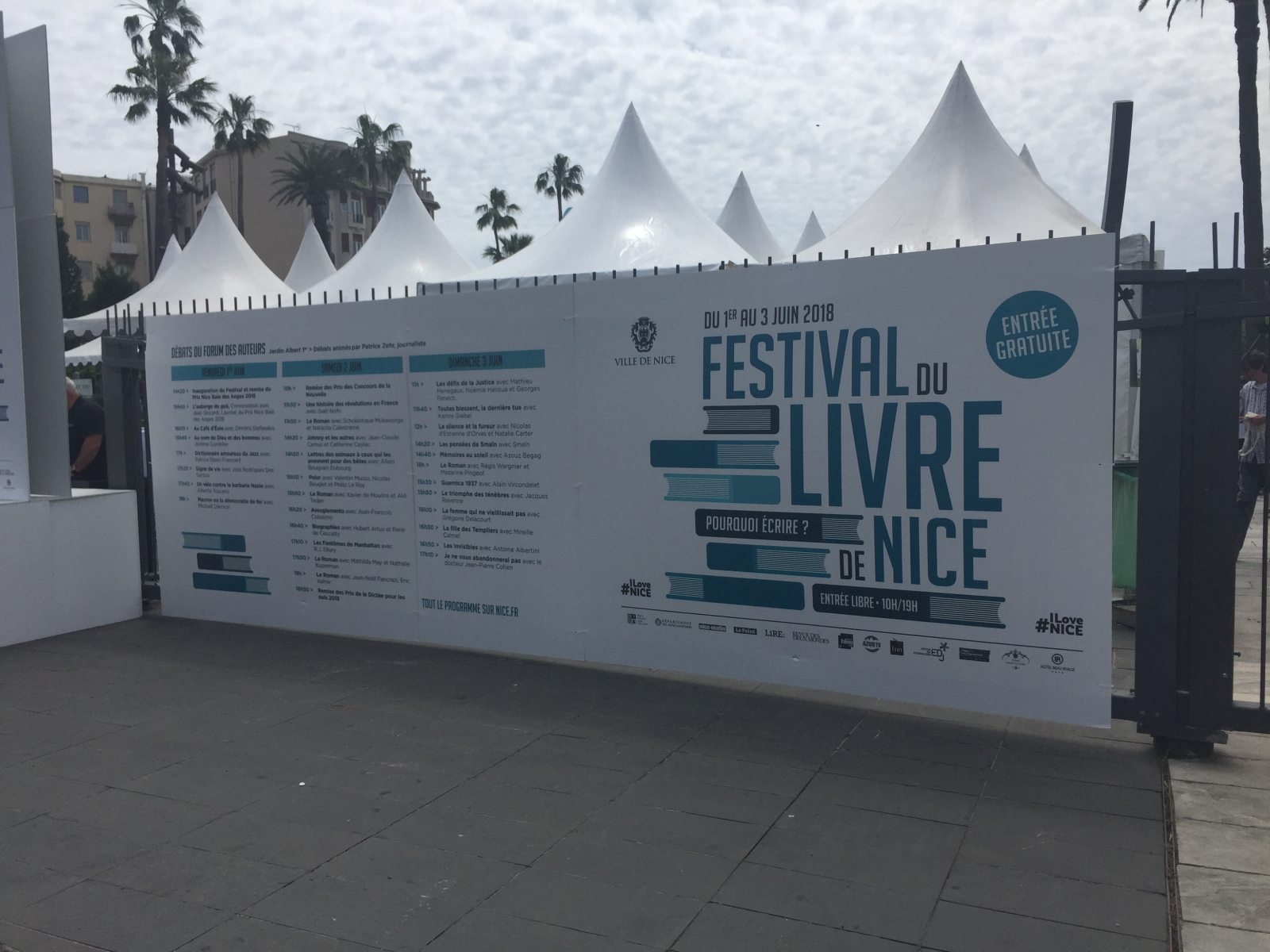 Ballade au festival du livre de Nice 2018