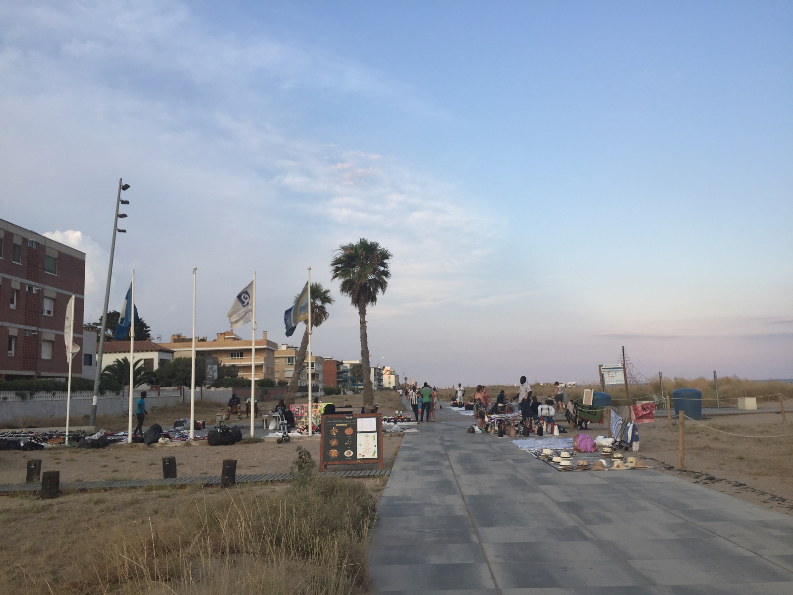 Première ballade en soirée à Castelldefels