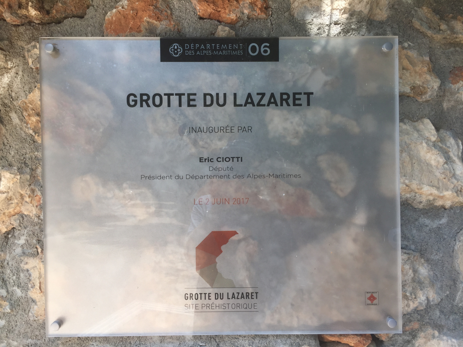 Visite de la grotte du Lazaret de Nice