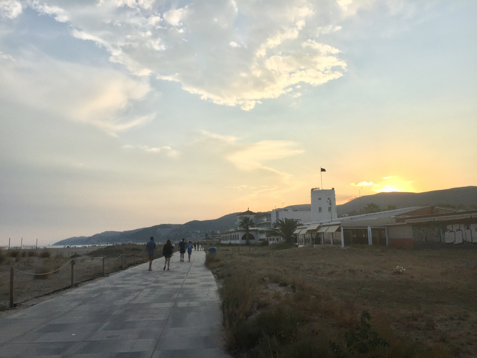 Première ballade en soirée à Castelldefels