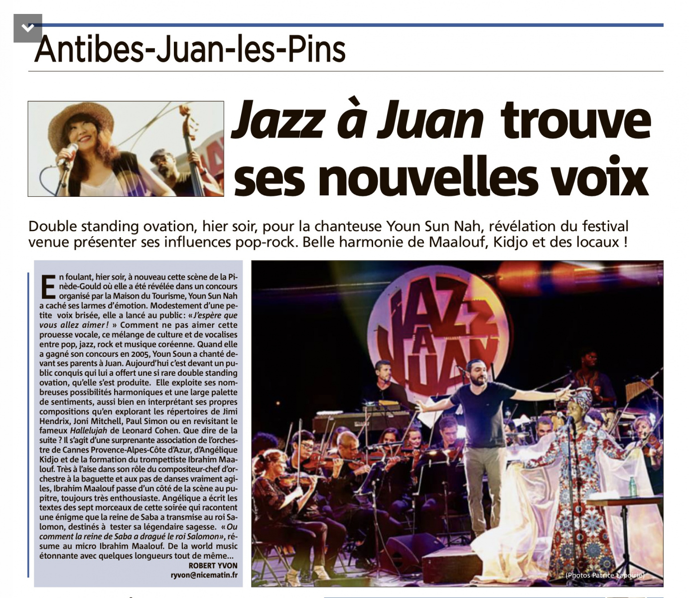 Concert d'Ibrahim Maalouf à Antibes