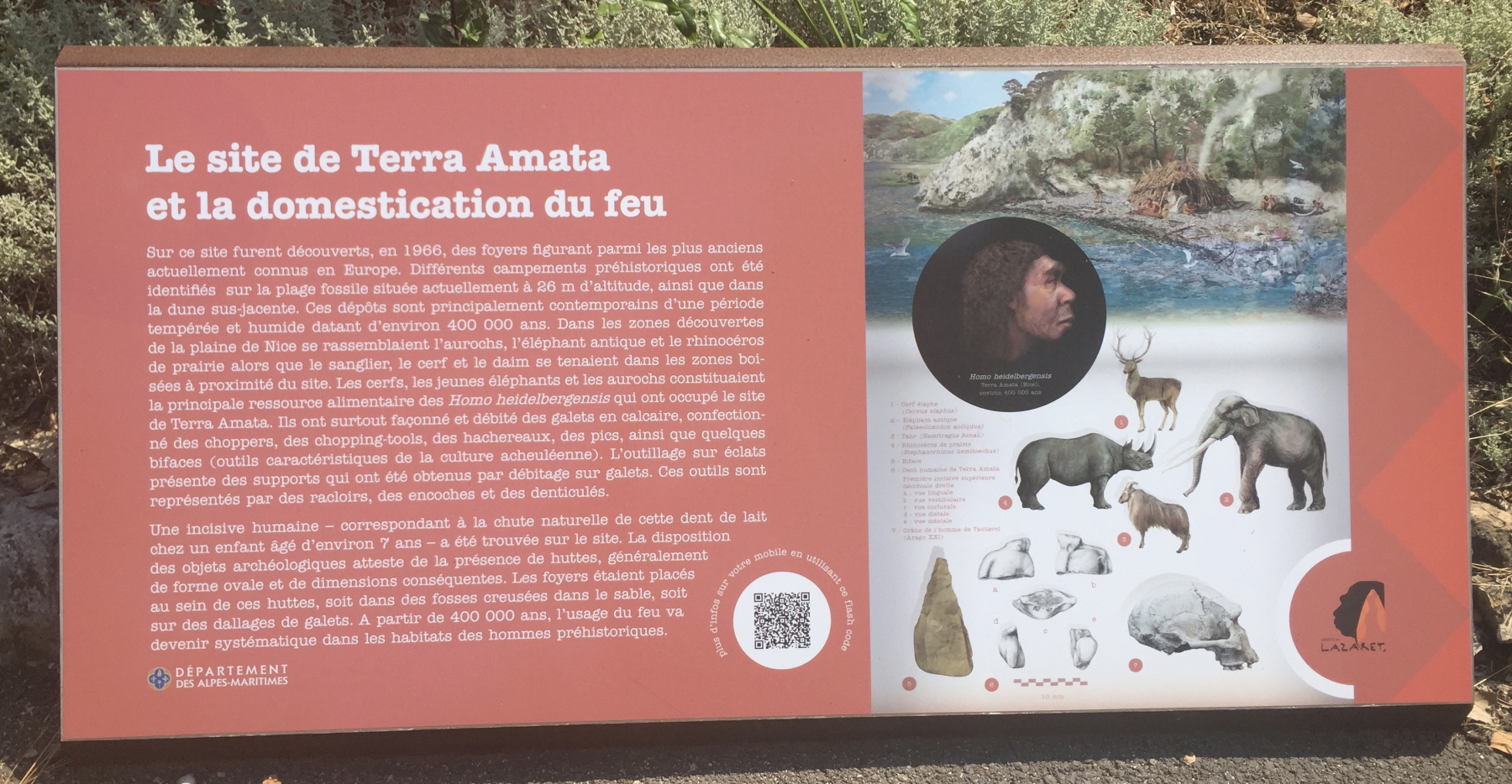 Visite de la grotte du Lazaret de Nice