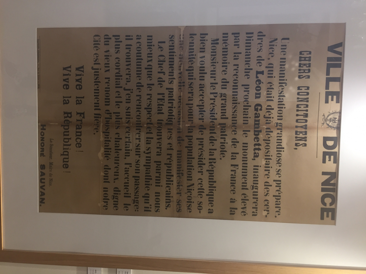 Visite des archives municipales de Nice